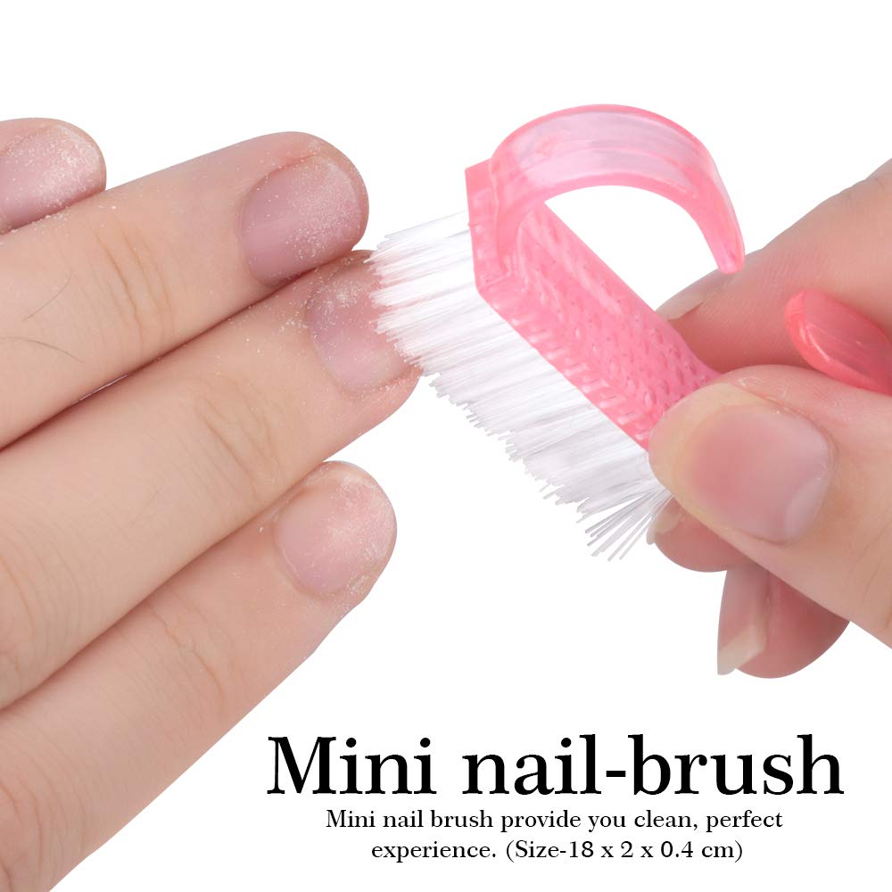 Nail File and Buffer- 3pcs Double Sided Nail File, Rectangular Nail Buffer, Buffer Block Sponge Polished, Nail Brush, Come with Cuticle Nipper and Pusher, Perfect Manicure Tool Kit for Shiny Nail - Image 5